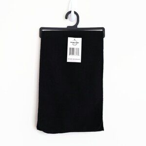 Black polyester winter scarf - Mens/Womens - NWT - 48" x 8"
